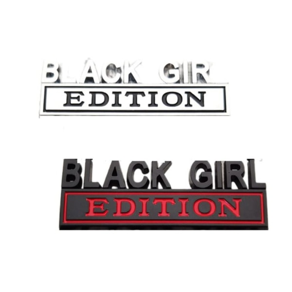 2 STK Black Girl Edition-emblem 3D bilside bak front panser