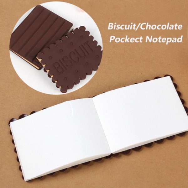 80 ark/bog Cookie Notesblok Chokolade Memo Pad 01 01 01