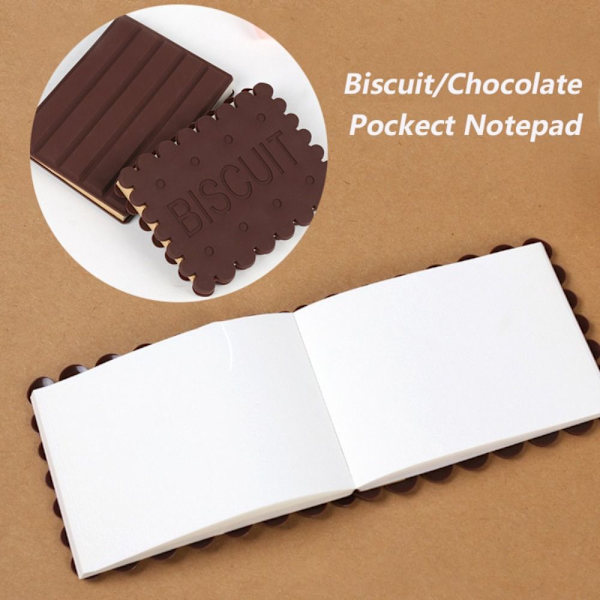 80 ark/bok Cookie Anteckningsblock Choklad Memo Pad 01 01 01