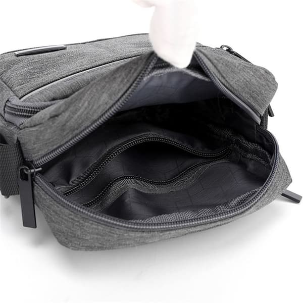 Mænds Skuldertaske Messenger Taske GRÅ grey