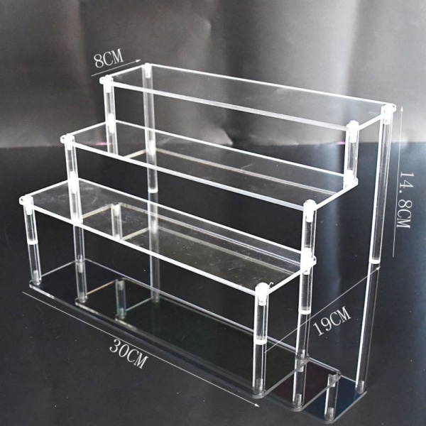 Akryl Display Stand Figur Hylde 40X8CMTWO-LAYER TO-LAYER 40x8cmTwo-layer