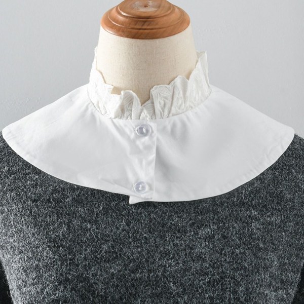 Lapel Fake Collar Shirt Collar SVART 6 6 black 6-6