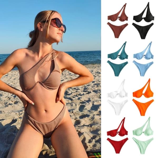 Todelt Bikini Badedragt BLÅ-M BLÅ-M Blue-M
