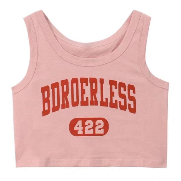 Ärmlös T-shirt Ärmlös topp ROSA L pink L