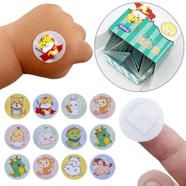 100/120 PCS sarjakuvanauhat Aid Round Band Aid 3 3 3