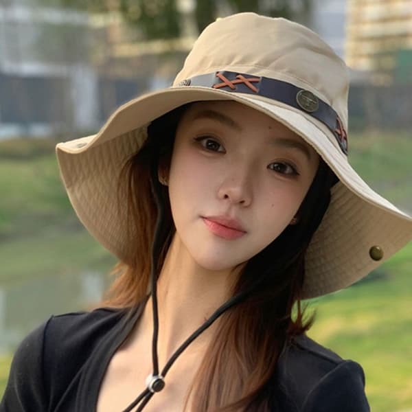 Sommar Bucket Hatt Solskydd Keps GRÅ grey