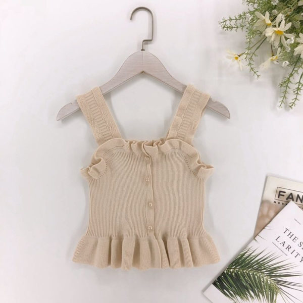 Strap Vest Outerwear Vest KHAKI Khaki