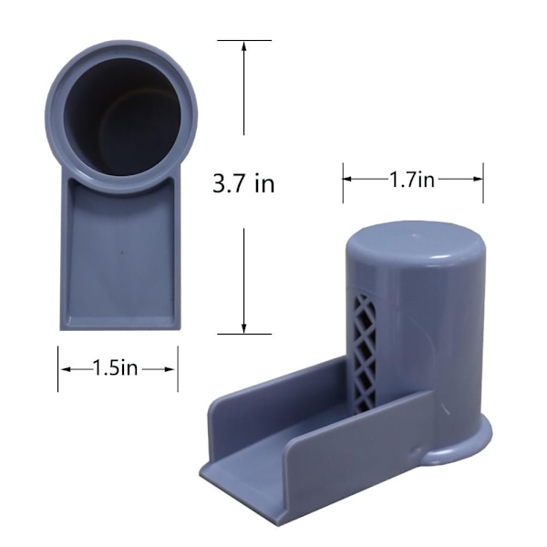 Astianpesukoneen ilmaraon cover ylivuotoputken jatke HARMAA Grey
