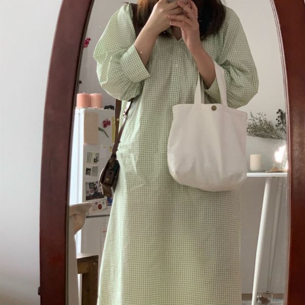 Mini håndveske Canvas Totes Bag GREEN M green M
