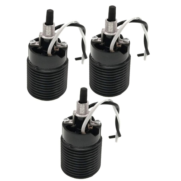E26 Bakelite Fixture Socket Kierre lamppukanta kytkimellä 3pcs