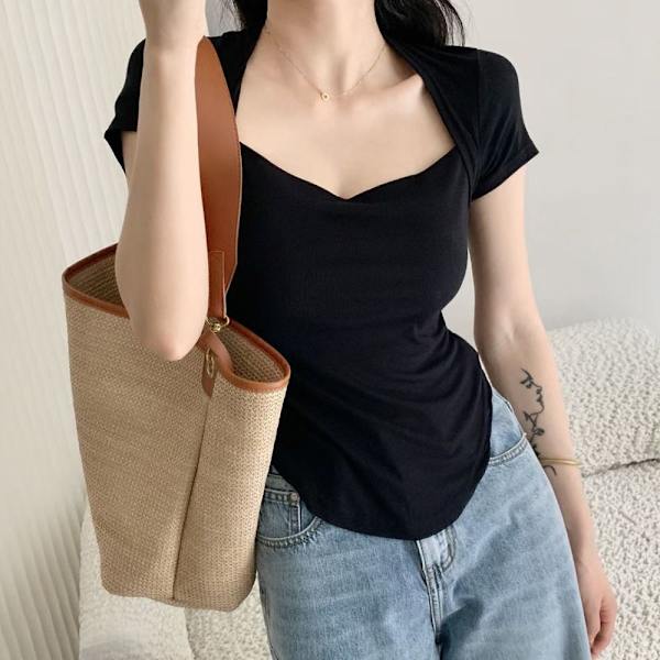 Kesäinen T-paita lyhythihainen LIGHT KHAKI M Light Khaki M