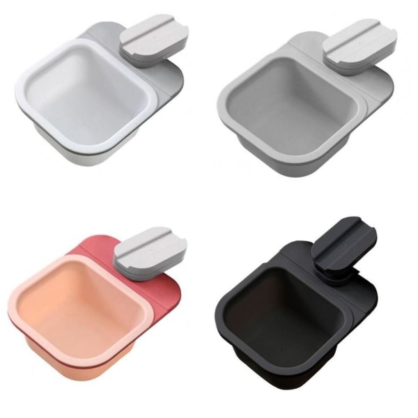 Mini-förvaringslåda med roterande papperskorg för skrivbordet SVART KLÄM-STIL Black Clip Style-Clip Style