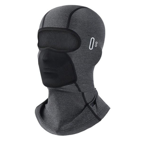 Full Face Cap Cykling Balaclava MÖRKGRÅ LÅNG LÅNG Dark Grey Long-Long