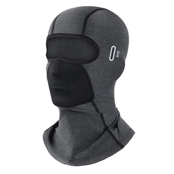 Full Face Cap Sykkel Balaclava MØRKEGRÅ LANG LANG Dark Grey Long-Long