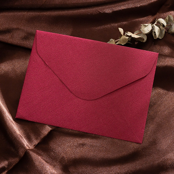 5 kpl Kirjekuoret Set Kirjepaperi VIININ PUNAINEN Wine Red