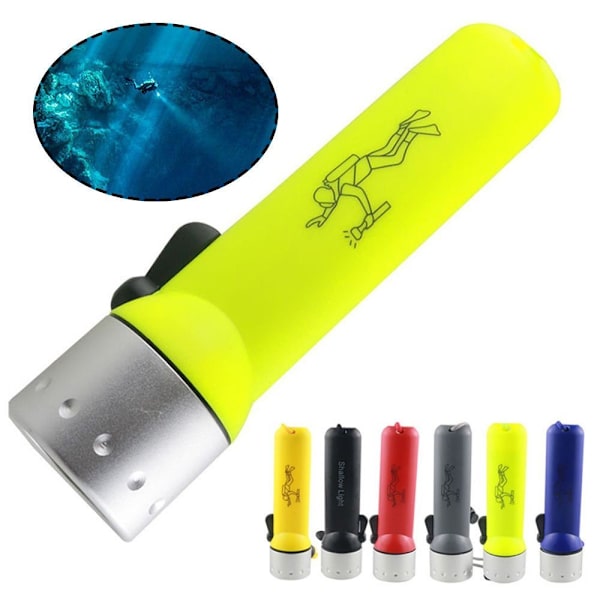 Led dykkerlommelygte Nødbelysning FLUORESCENT GRØN fluorescent green