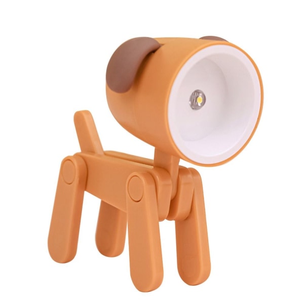 LED Natlys Tegneserie Skrivebordslampe ORANGE HVALP HVALP orange puppy-puppy