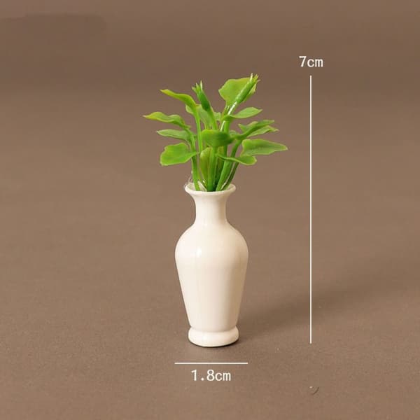 Dukkehus Miniature Plastik Simulation Vase 3 3 3