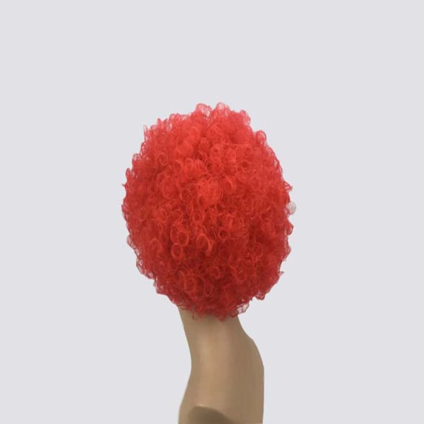 Bald Cap Peruk Kostym Peruker RÖD red