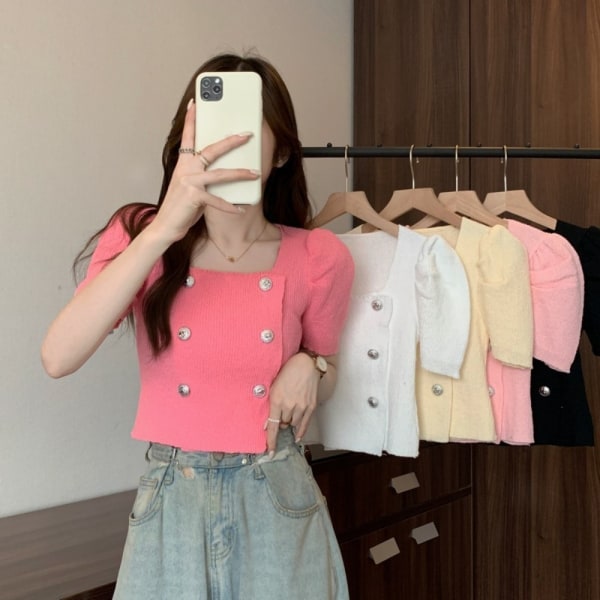 Strap Vest Outerwear Vest PINK Pink