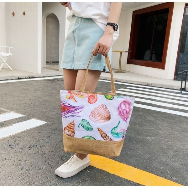 Graffiti skuldertaske Beach Bolsa Feminina 4 4 4