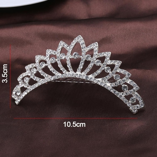 Princess Crystal Tiaras Crowns Hair Comb 4 4 4