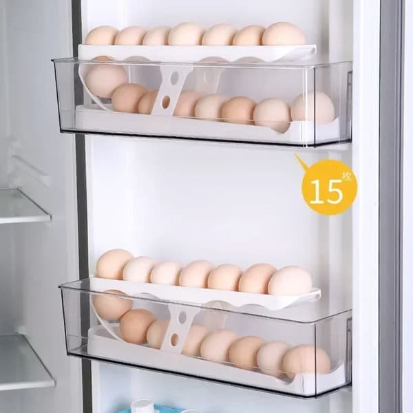 Egge Rulleholder Egg Oppbevaringsholder Eggbeholder white
