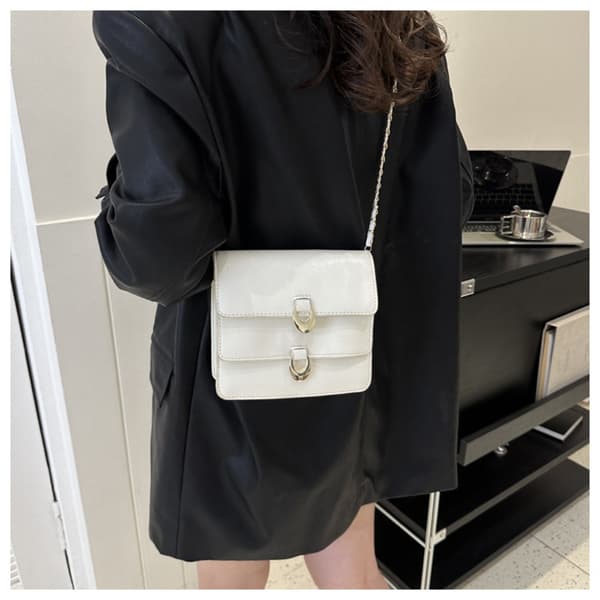 Skulderveske Messenger Bag HVIT White