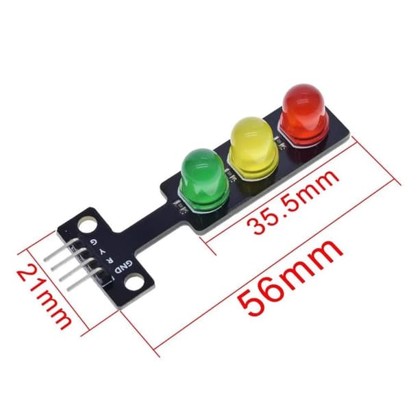 Trafiklys Display Modul LED Trafiklys Modul 5 STK 5 STK 5PCS