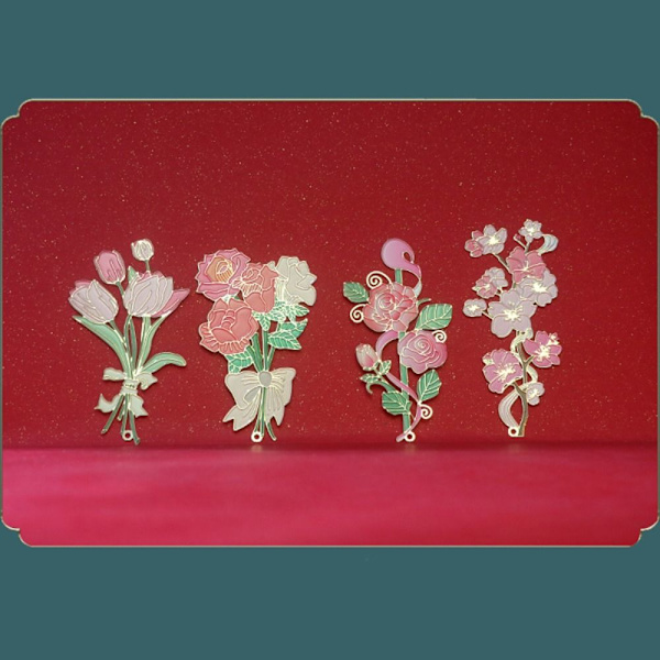 Kukka Kirjanmerkki Kirjanmerkit 02-ROSE 02-ROSE 02-Rose