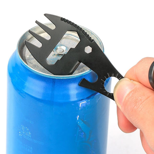 Utomhus Spork Gaffel Sked Flaskburköppnare Camping Survival