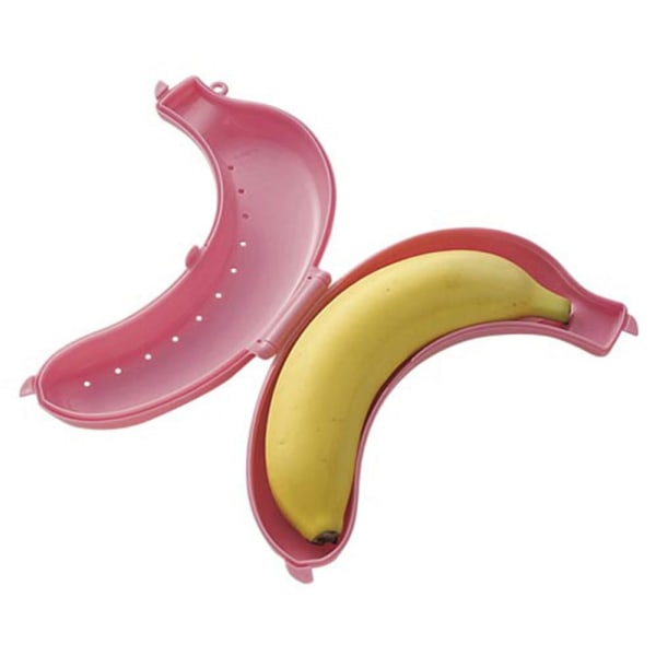 3 Stk Banana Case Banana Saver Banan Protector Box Yellow&Green&Pink 3Pcs-3Pcs