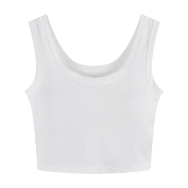 Dame Crop Tops Bralette Vest WHITE S White S