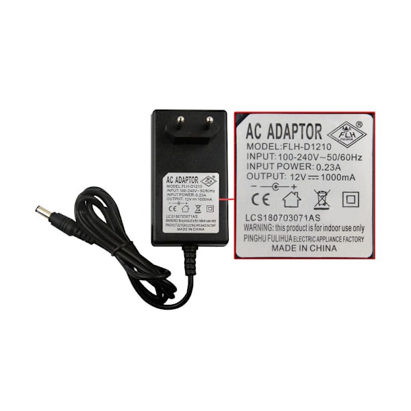 Strömadapter Vagnladdare EU 12V1000MA EU 12V1000MA EU 12V1000MA