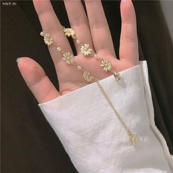 Blomsterarmbånd Daisy Blomsterarmbånd Justerbare kædearmbånd