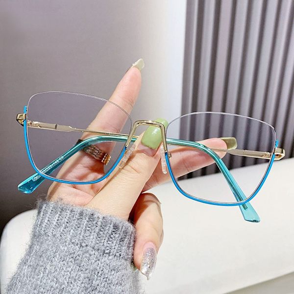 Anti-Blue Light Glasses Neliömäiset silmälasit SININEN Blue