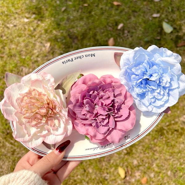 Blomsterhårklemmer Hårspenner ROSA 2 2 pink 2-2