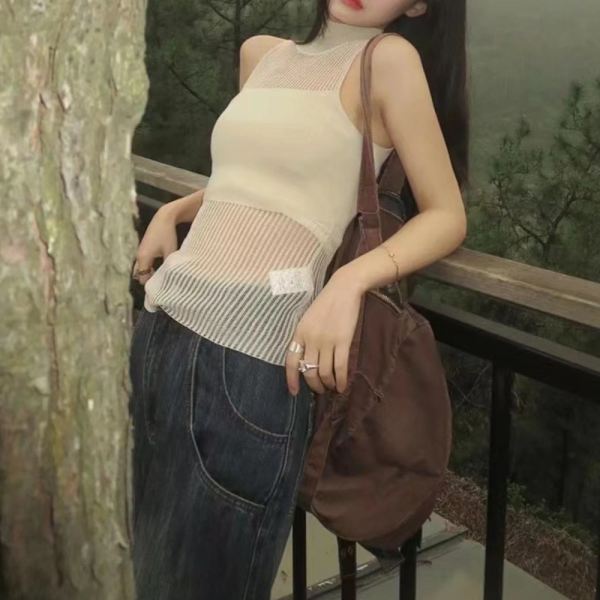 Hul Sexy Topp Strikket Topp APRIKOS Apricot