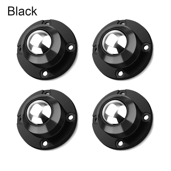Mini Drejelige Hjul Møbelhjul SORT Black