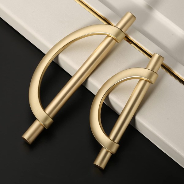 Skab Håndtag Skuffe Trækker GULD 2STK 2STK gold 2pcs-2pcs