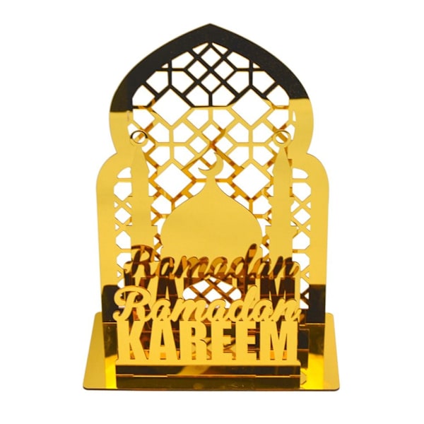 EID Mubarak bordpynt Ramadan Kareem dekorasjon 5 5 5