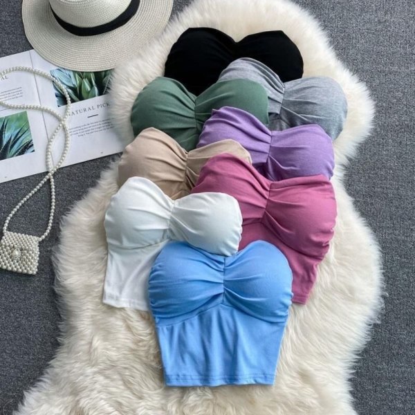 Crop Top Väst Topp GRÅ grey