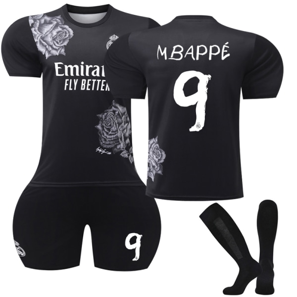 2024-2025 Real Madrid Special Co branded Edition børne fodboldtrøje nr. 9 Mbappé 16