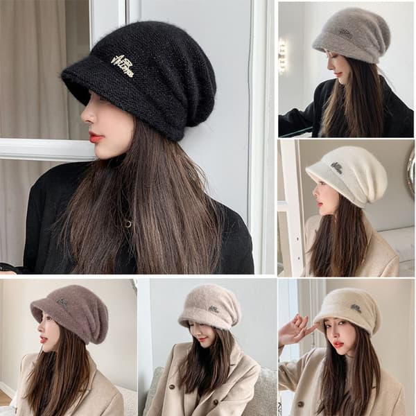 Strikkede Beanies Kvinder Beanie Caps SORT black