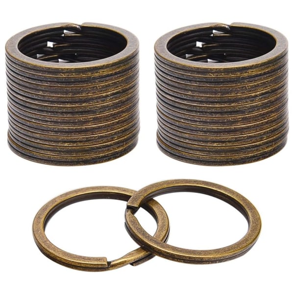 20 kpl Sormukset Avaimenperät Flat Split Rings Avaimenperät 25MM20KPL 20KPL 25mm20pcs