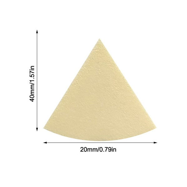 15 kpl Kolmikulmainen puuteripukki Kosmeettinen Puff BEIGE beige