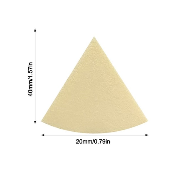 15 ST Triangulär Powder Puff Kosmetisk Puff BEIGE beige