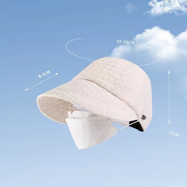 Solhatt Strandvisir Kepsar VIT white