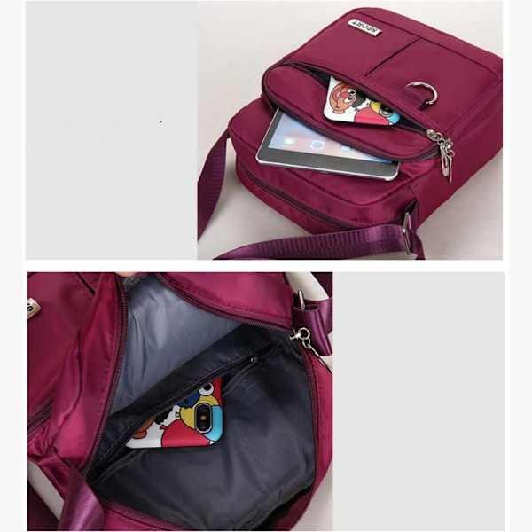 Crossbody taske skuldertaske LILLA purple