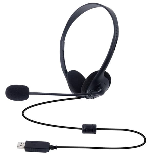 USB Hodetelefon Kablet Datamaskin Headset Øretelefoner